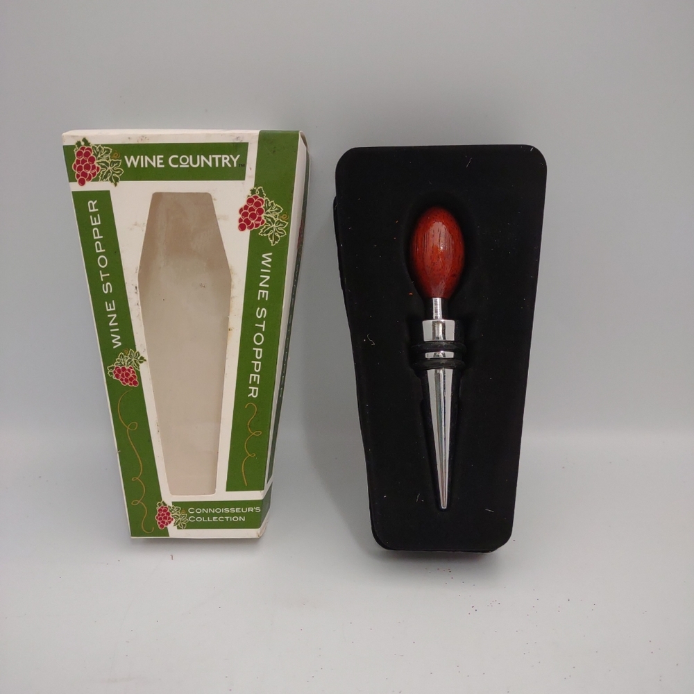 Wine Country Wood Wine Stopper Connoisseur Collection 4" Height